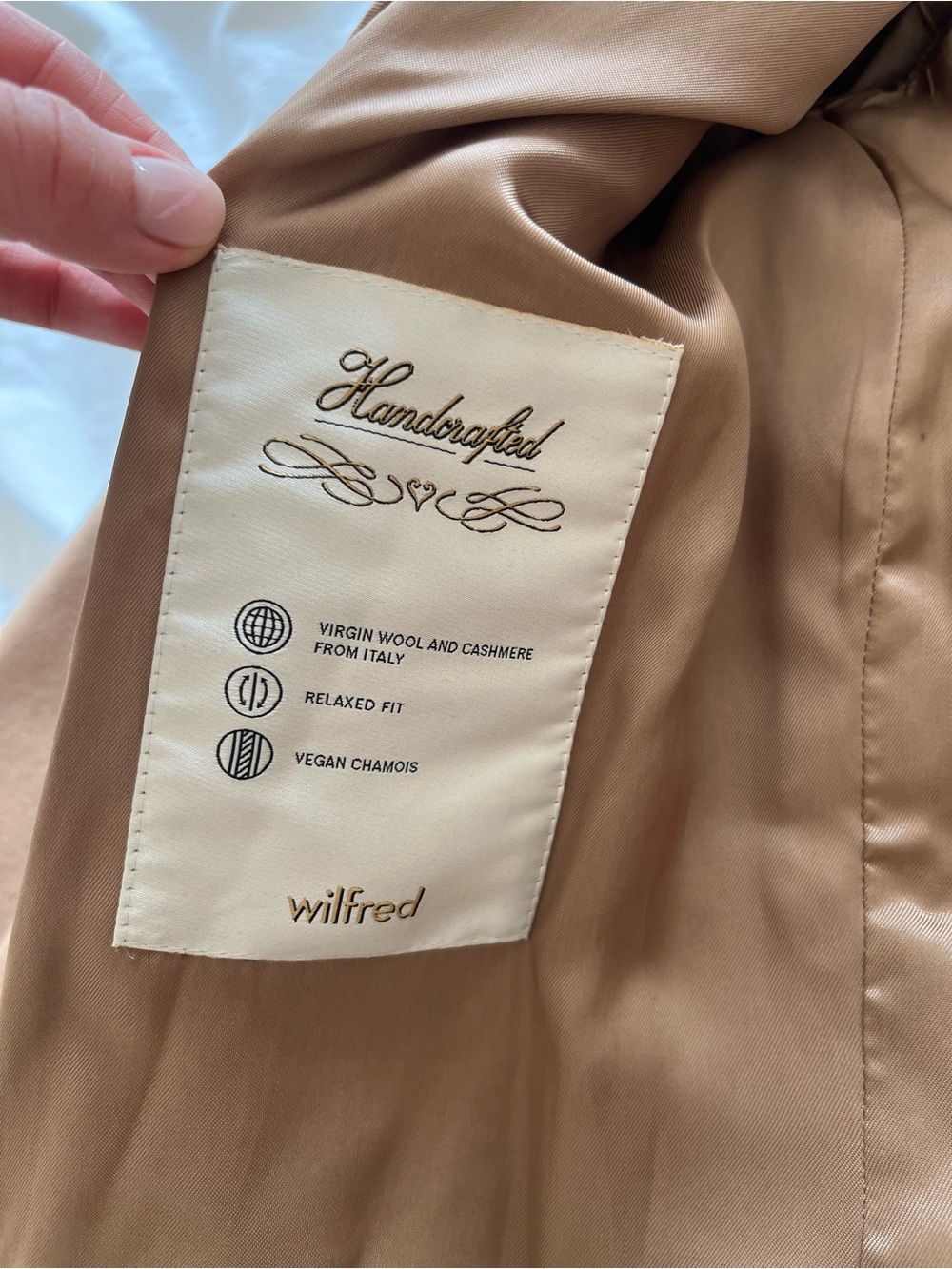 Aritzia Wilfred Wool Cashmere Coat - Picture 3 of 11